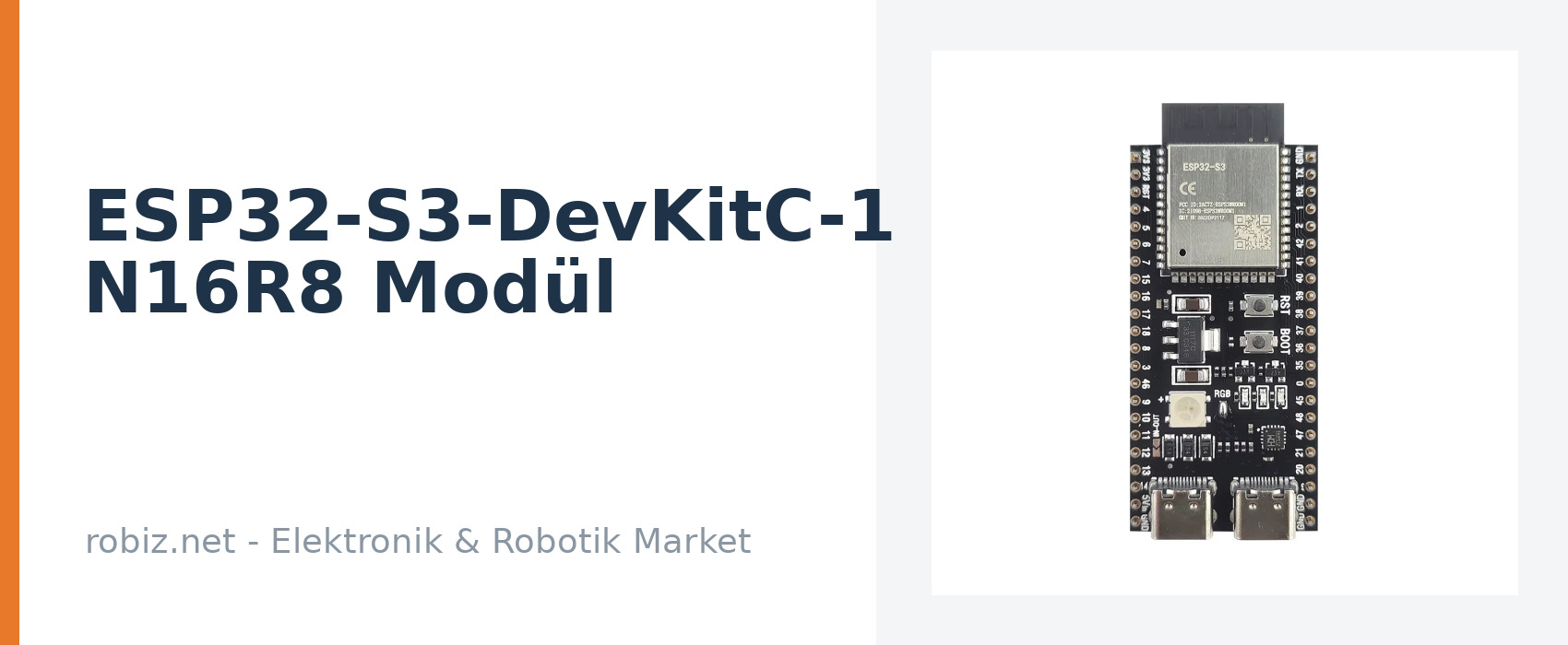 ESP32-S3-DevKitC-1 N16R8 Modül