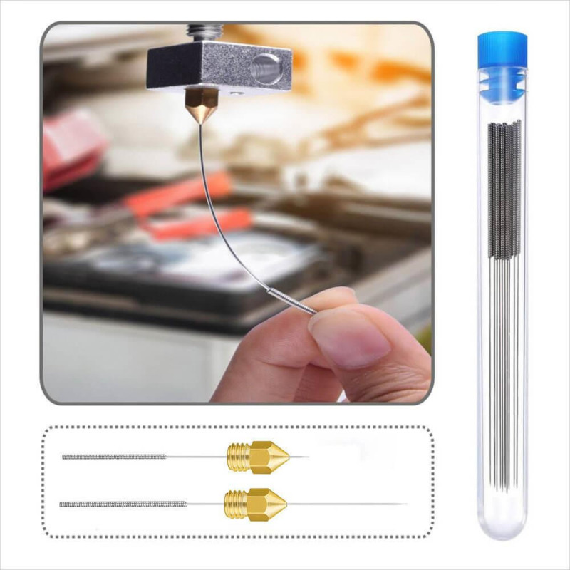 0.4mm Nozzle Cleaning Needle 10 Pieces