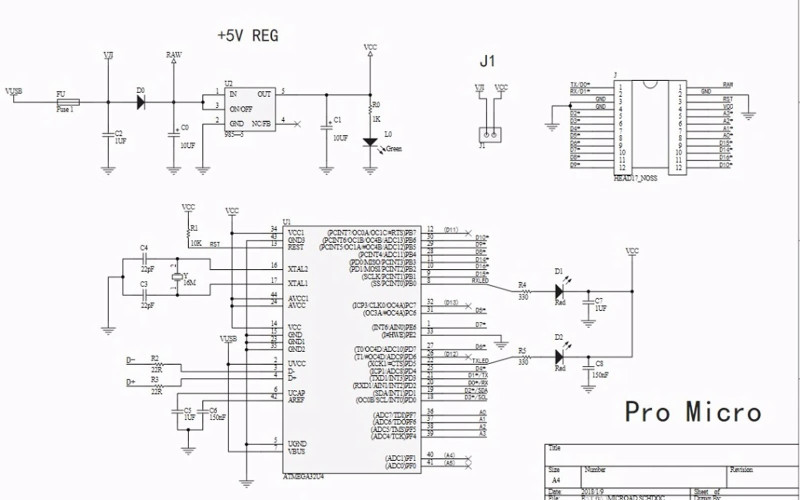 Arduino Pro Micro ATMEGA32U4