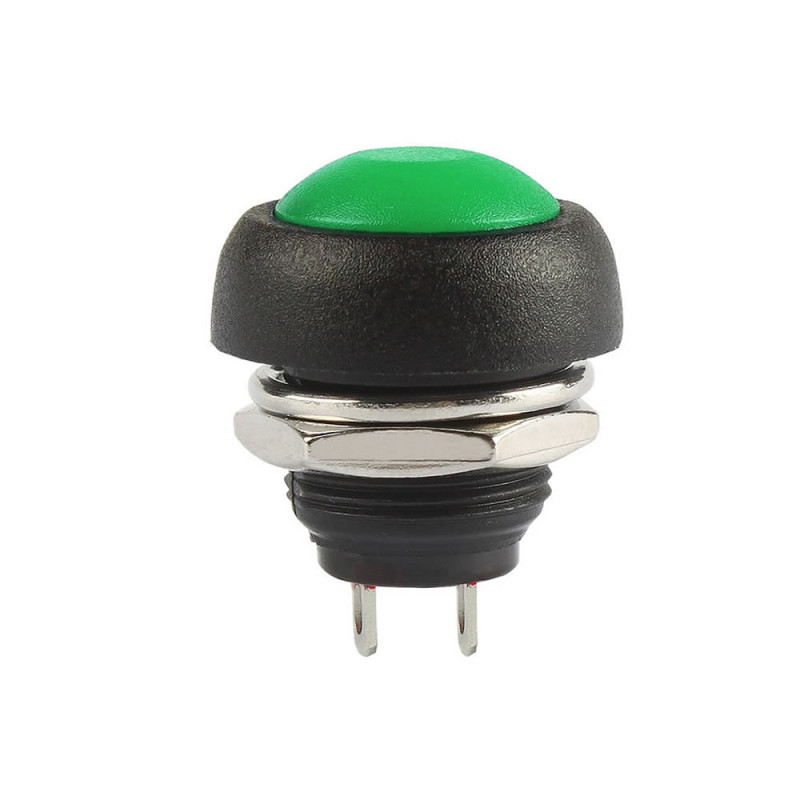 12mm PBS-33B Push Button Green