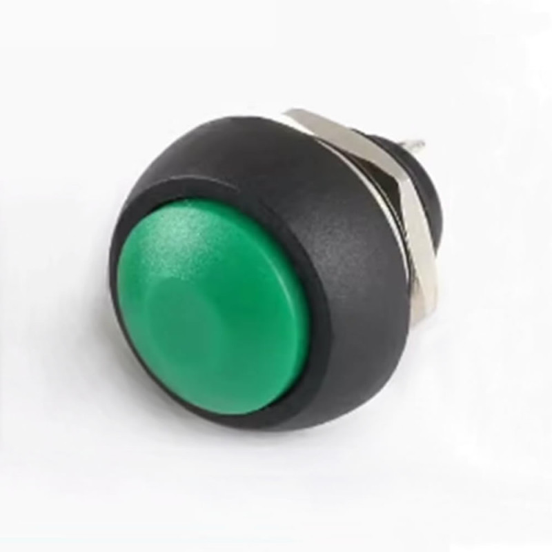 12mm PBS-33B Push Button Green