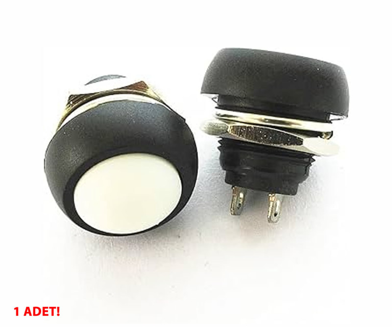 12mm PBS-33B Push Button White