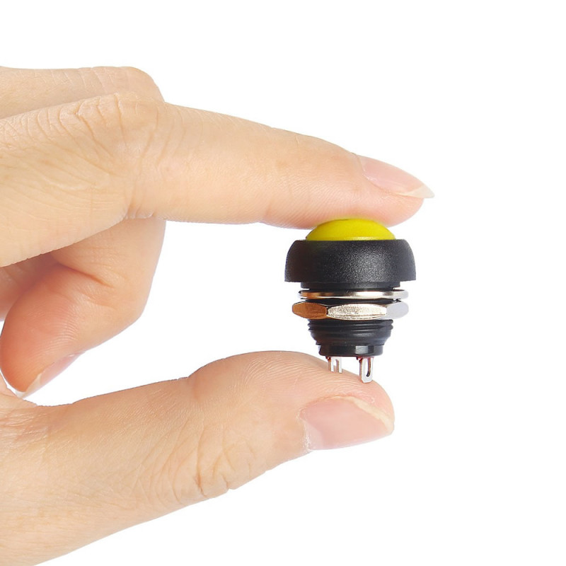 12mm PBS-33B Push Button Yellow