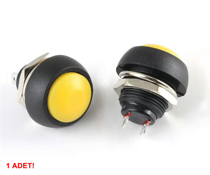 12mm PBS-33B Push Button Yellow