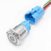 16mm Led Wired Latch Type Metal Button