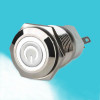 16mm Metal Button Latch White Power Symbol Led