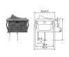 2 Pin Black Switch Kcd1