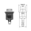 2 Pin Black Switch Kcd1