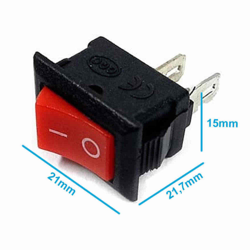 2 Pin Switch Red Kcd1