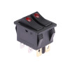 KCD3-2 6 Pin 16A 250V Dual Switch with LED