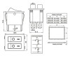 KCD3-2 6 Pin 16A 250V Dual Switch with LED
