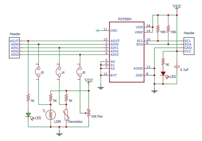 PCF8591 ADC DAC Module