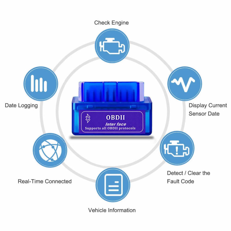 OBDII Bluetooth Arıza Tespit Cihazı