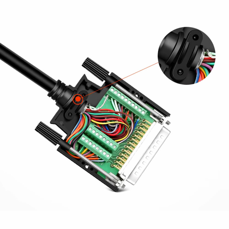 Boxed DB25 to Dip Adapter Male