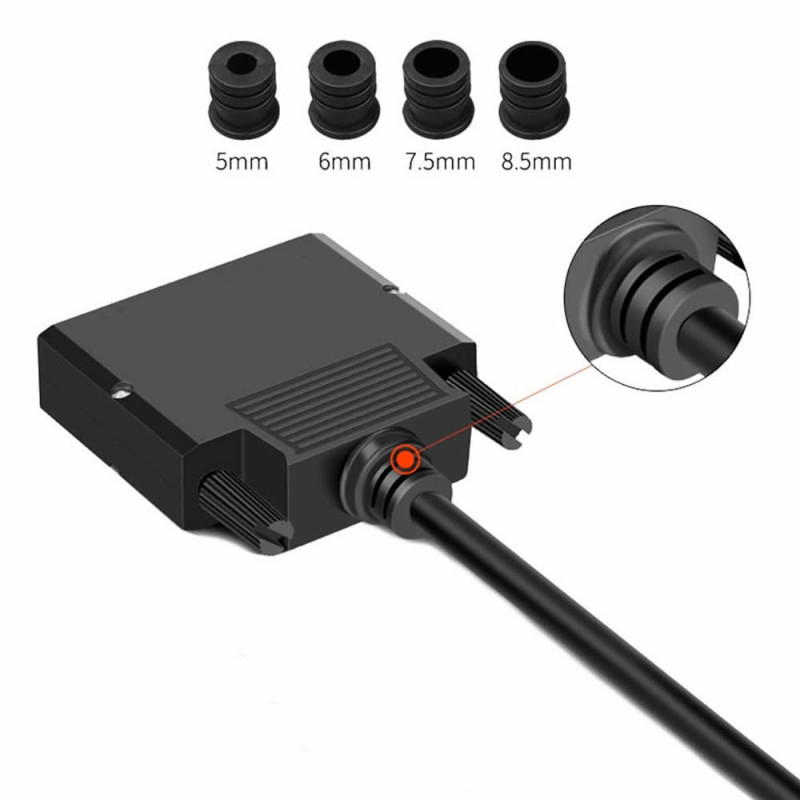 Boxed DB25 to Dip Adapter Male