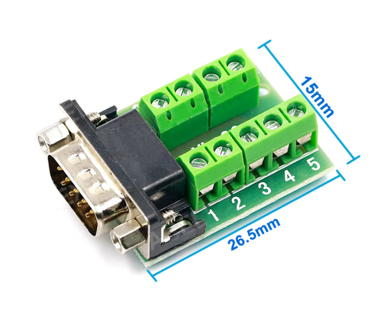 DB9 to Dip Adapter Male