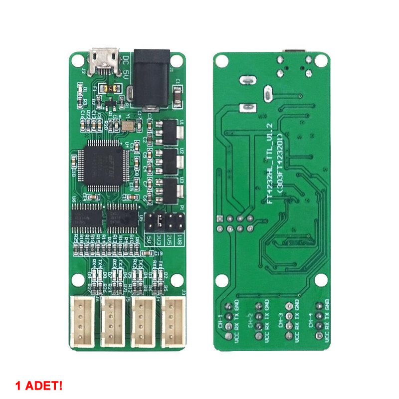 FT4232HL USB to 4 Channel TTL Serial Port Module