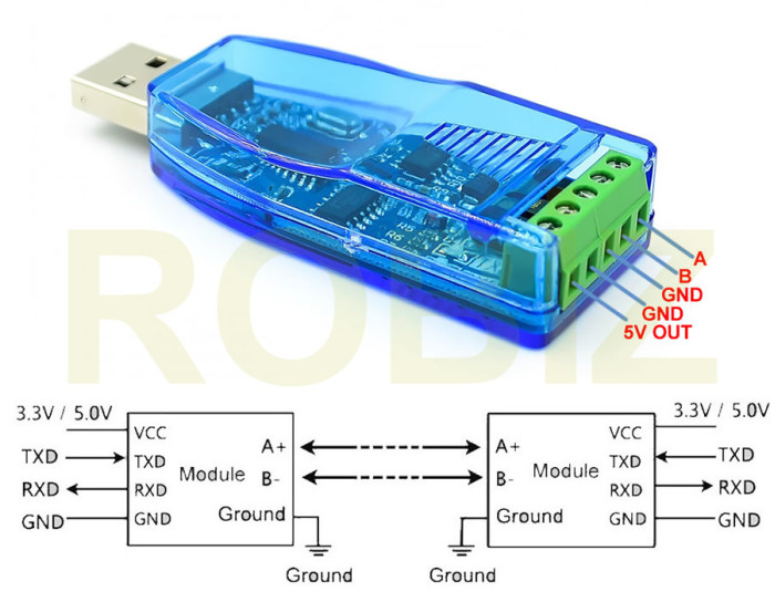 USB to RS485 Modül Kutulu