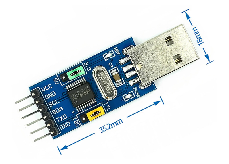 CH341T USB to IIC UART Module