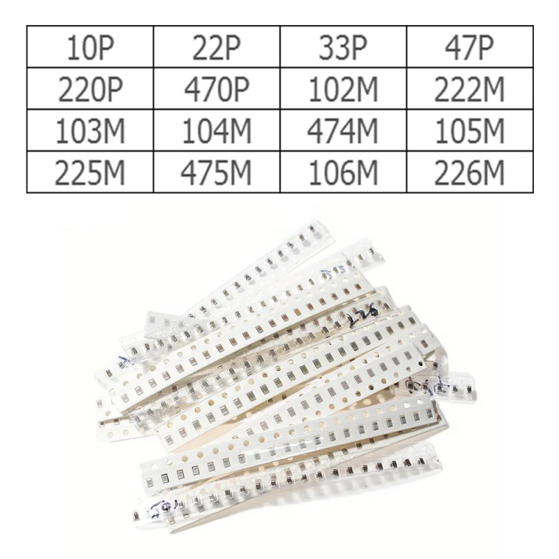 0805 Smd Capacitor Set 16 Types 320 Pieces