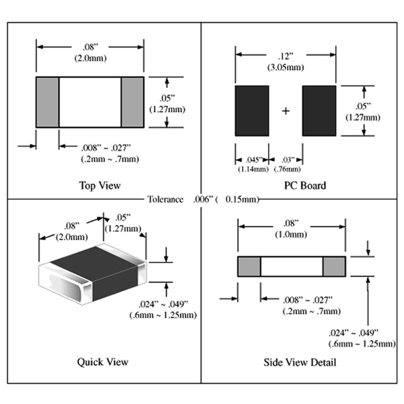 0805 Smd Capacitor Set 16 Types 320 Pieces