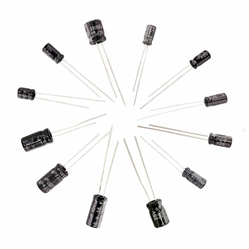 120pcs Capacitor Set Electrolytic