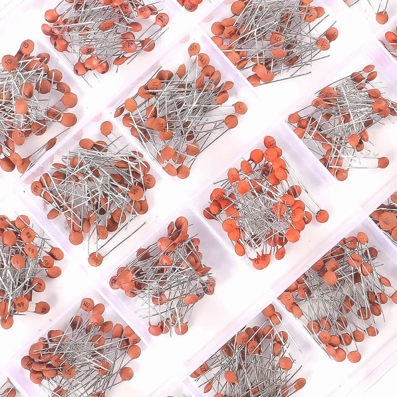 960 Pieces 24 Type Ceramic Capacitor Set