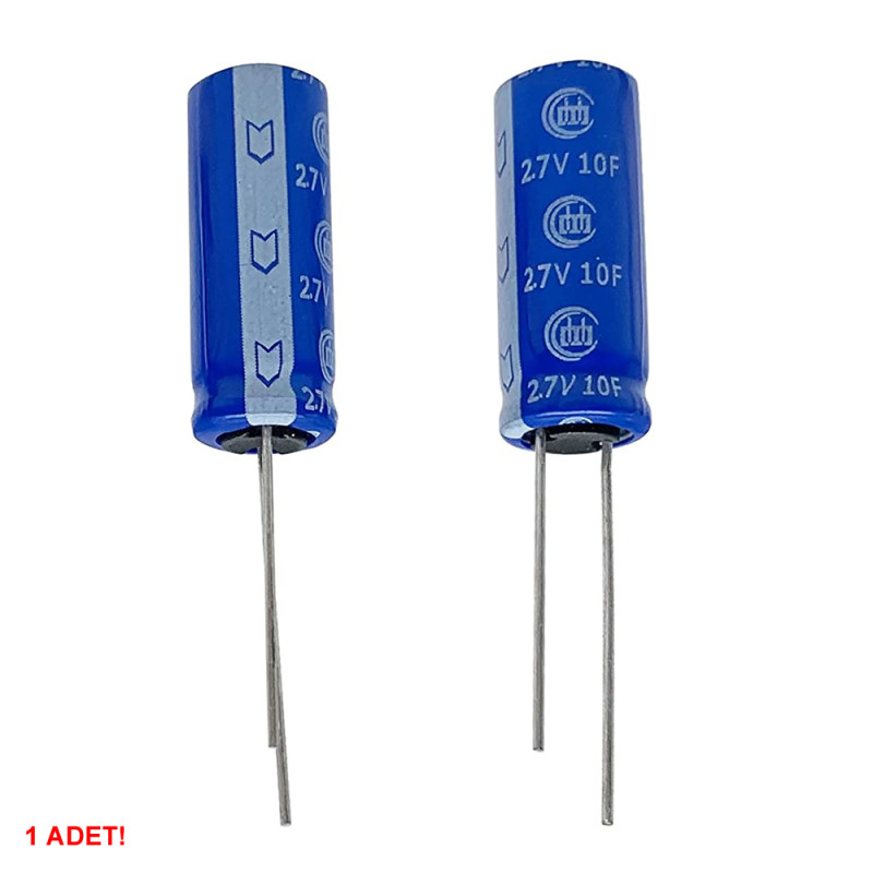 2.7V 10F Super Capacitor 10x25mm