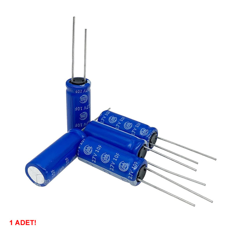 2.7V 10F Super Capacitor 10x25mm