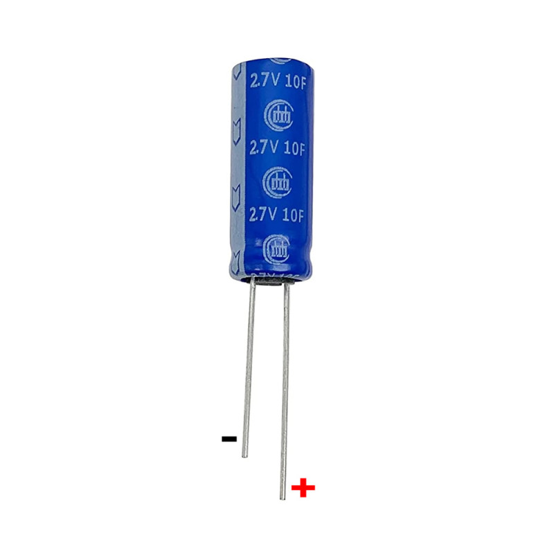 2.7V 10F Super Capacitor 10x25mm