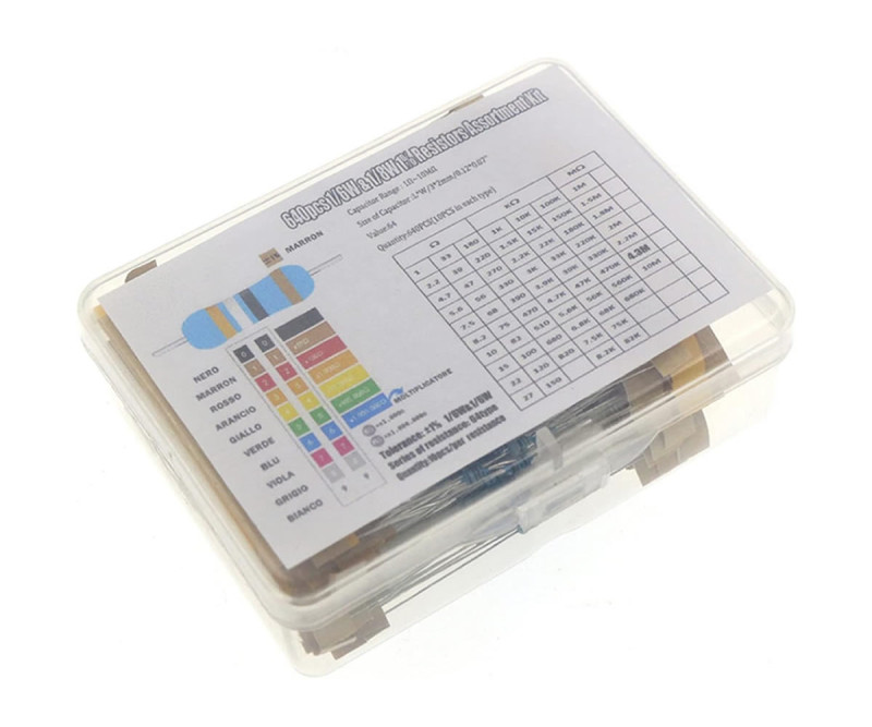 Boxed 600 Piece Resistor Set
