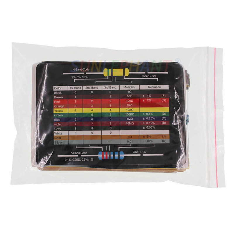 600 Piece Resistor Kit