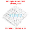 660 Piece 0805 SMD Resistor Kit