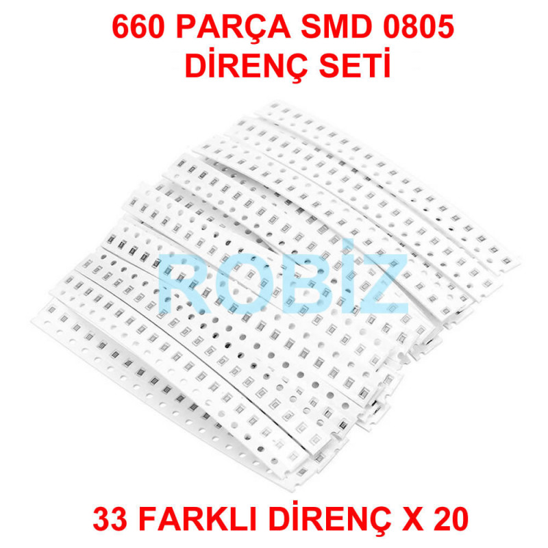 660 Piece 0805 SMD Resistor Kit