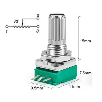 50kohm Potansiyometre Başlıklı 3 Pin