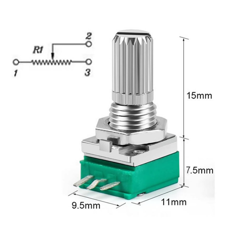 50kohm Potentiometer With Knob 3 Pin