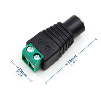 2.1mm Adaptör Klemens Dönüştürücü Dişi