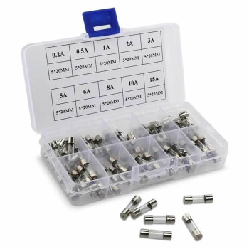 Glass Tube Fuse Set 100 Pcs