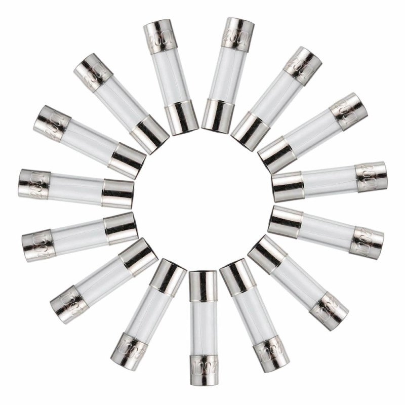 Glass Tube Fuse Set 100 Pcs
