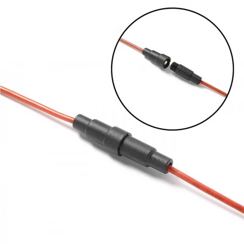240mm Wired 5x20mm Glass Fuse Holder