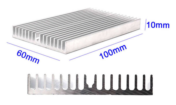 6cmx10cm Alüminyum Soğutucu