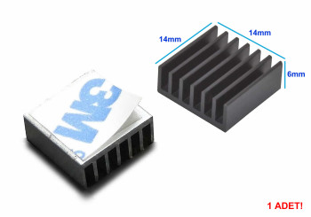 14x14x6mm Aluminum Heatsink