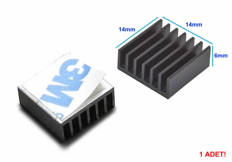 14x14x6mm Aluminum Heatsink