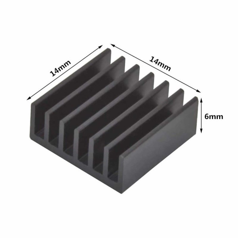 14x14x6mm Aluminum Heatsink