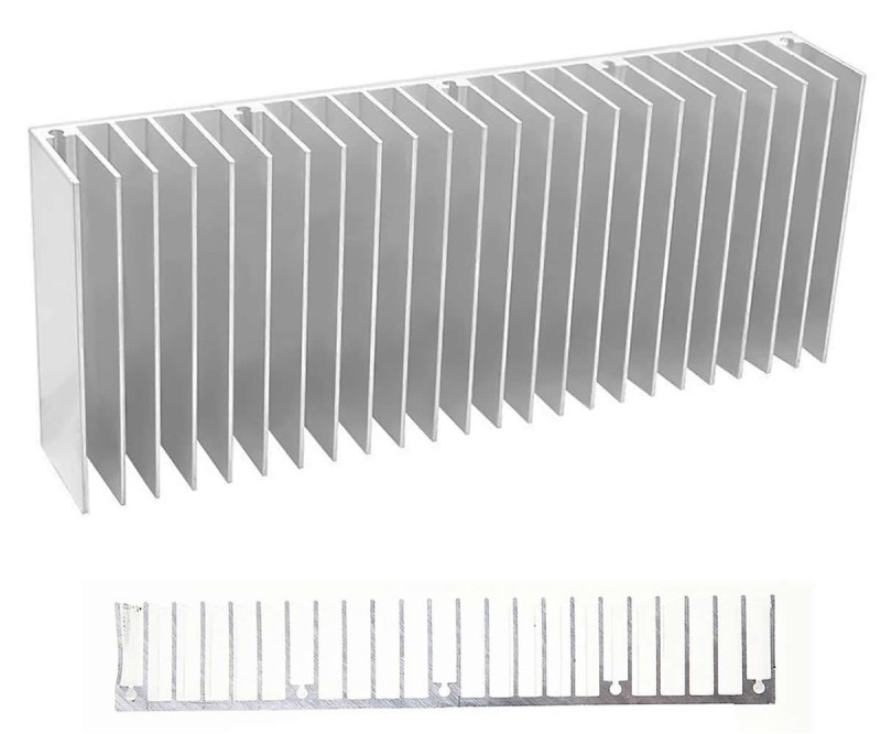 150mm x 60mm x 25mm Aluminum Heatsink