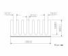 25mmx50mmx10mm Aluminum Heatsink