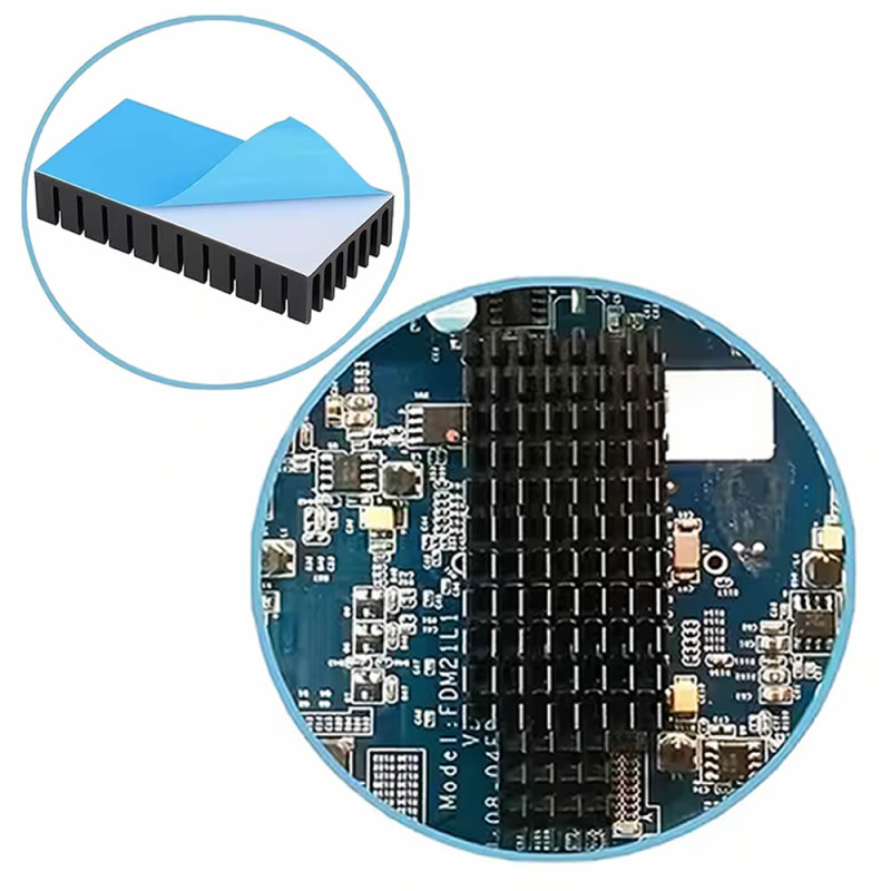 25mmx50mmx10mm Aluminum Heatsink