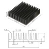 Aluminum Heatsink 4x4cm