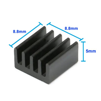 8.8mm x 8.8mm Alüminyum Soğutucu