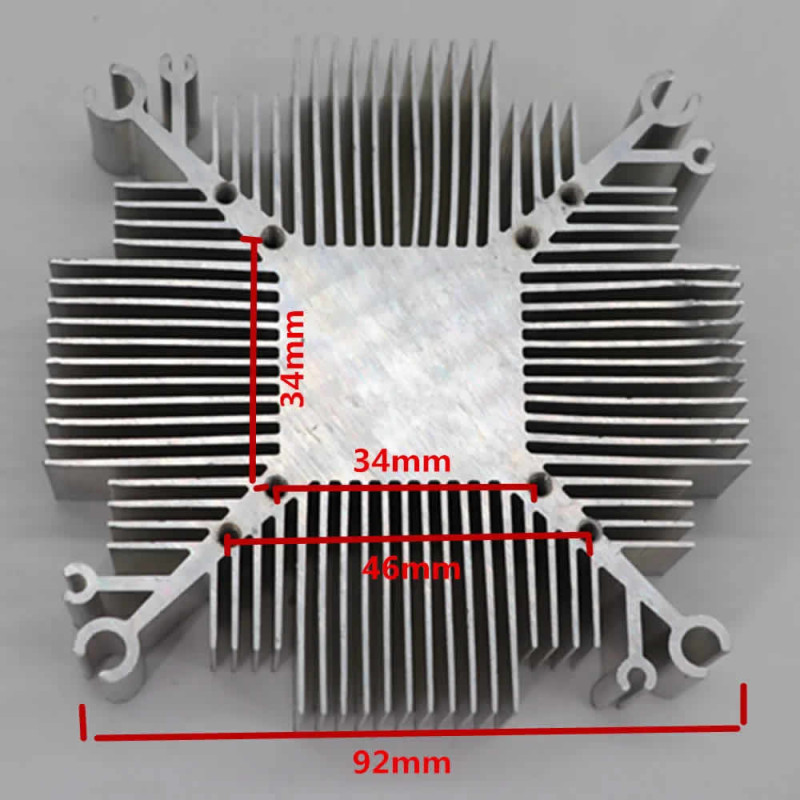 92x92x30mm Aluminum Cob Led Heatsink